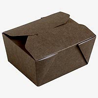 Бумажный контейнер с логотипом