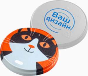 Бумажные крышки с логотипом