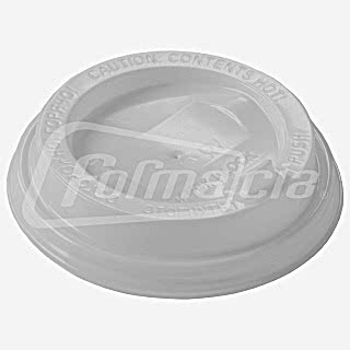 CH-90FW-K Крышка для стаканов d 90 мм с клапаном, белая