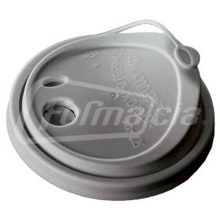 CH-90UW-A Крышка пластиковая для стаканов d 90 мм, белая, флип-топ