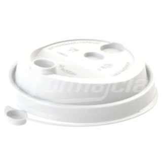 CH-80UW-K Крышка универсальная для стаканов d 80 мм, белая, флип-топ