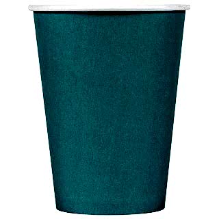 HB90-430-050000 Бумажный стакан 300 мл, бирюзовый