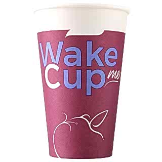 HB80-340-0738 Бумажный стакан ToGo 300 мл, Wake Me Cup