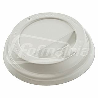 CH-80F-A Крышка для стаканов d 80 мм белая с клапаном