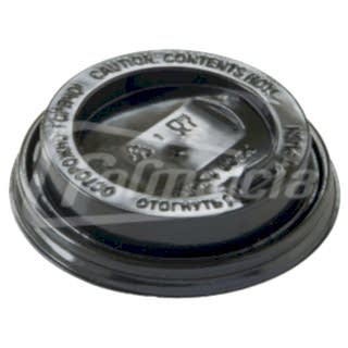 CH-80FB-K Крышка для бумажных стаканов D 80 мм, черная с клапаном