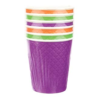EM80-280-6-0479 Набор двухслойных бумажных стаканов 250 мл, Waffle цветной микс, 6 шт.