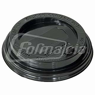 CH-90FB-K Крышка для стаканов d 90 мм ЧЕРНАЯ с клапаном