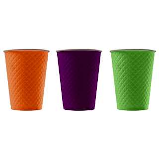 EM90-430-0480 Двухслойный бумажный стакан 300 мл, рифленый Waffle цветной микс