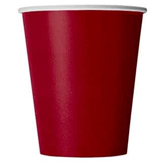 HB80-280-0496 Бумажный стакан 250 мл, красный
