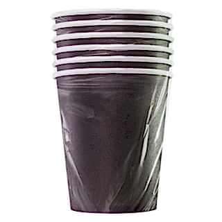 HB80-280-6-0458 Набор бумажных стаканов 250 мл, черный, 6 шт.