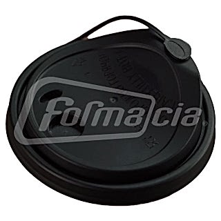 CH-80UB-A Крышка пластиковая для стаканов d 80 мм, черная, флип-топ