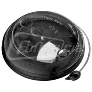 CH-90UT-K Крышка универсальная для стаканов d 90 мм, прозрачная, флип-топ