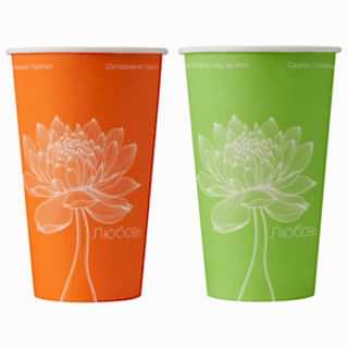 HB90-530-050000 Бумажный стакан 400 мл, Лотос