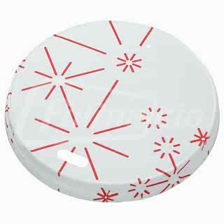 PLO-80-W2-050000 Крышка бумажная для стаканов d 80 мм, без клапана, New Year