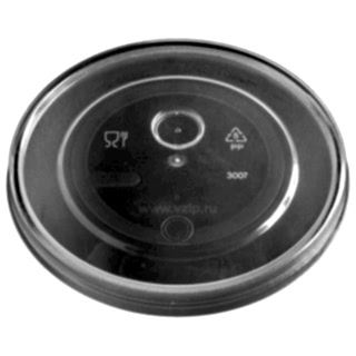 CB-90-V Крышка пластиковая 90 мм плоская с отверстием для трубочки, РР