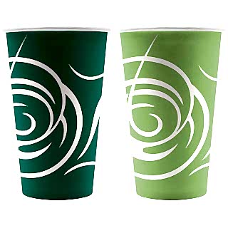 HB90-530-050000 Бумажный стакан 400 мл, Крема